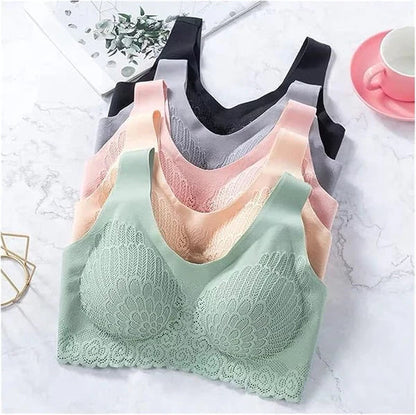 New Arrivals Thai Latex Bra Women One Piece Wire Free Seamless Underwear Comfortable Sports Bras