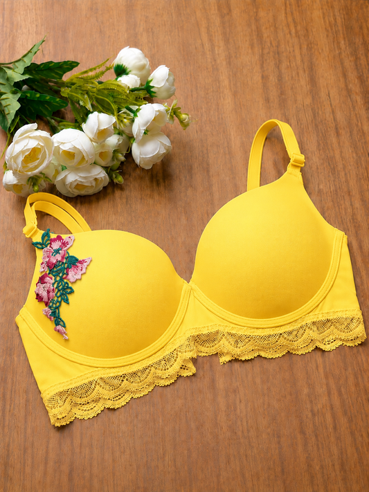 Pack of 3 Sunshine Blossom Push-Up Bra