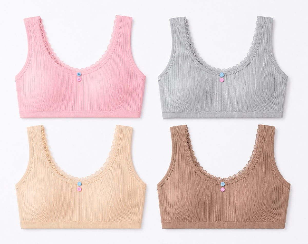 Pack of 4 - CloudSoft Non-Padded Comfort Bra