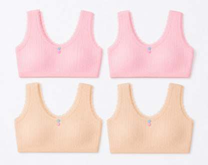 Pack of 4 - CloudSoft Non-Padded Comfort Bra