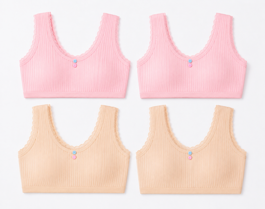 Pack of 4 - CloudSoft Non-Padded Comfort Bra