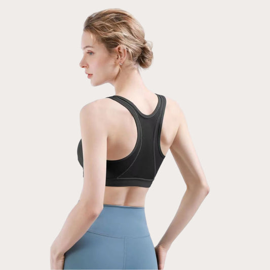 LADIES FRONT ZIP ACTIVE BRA