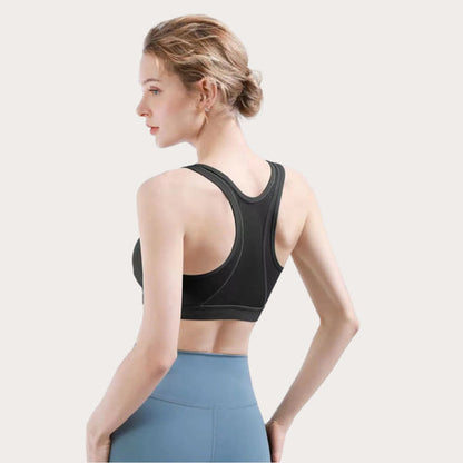 LADIES FRONT ZIP ACTIVE BRA