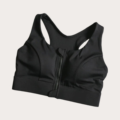 LADIES FRONT ZIP ACTIVE BRA