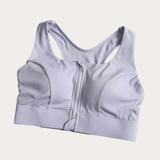LADIES FRONT ZIP ACTIVE BRA