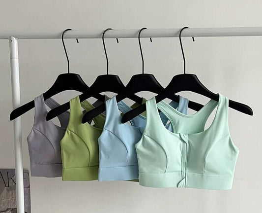 LADIES FRONT ZIP ACTIVE BRA