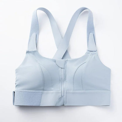 LADIES FRONT ZIP ACTIVE BRA