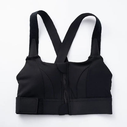 LADIES FRONT ZIP ACTIVE BRA
