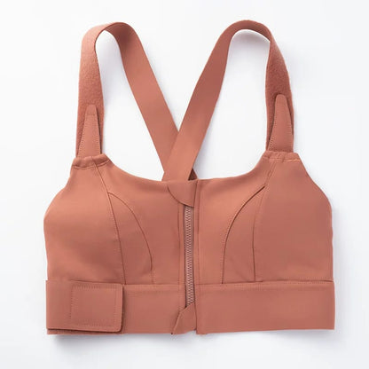 LADIES FRONT ZIP ACTIVE BRA