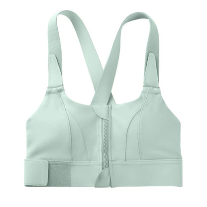 LADIES FRONT ZIP ACTIVE BRA