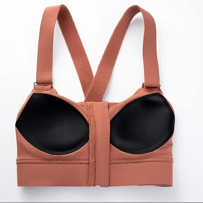 LADIES FRONT ZIP ACTIVE BRA