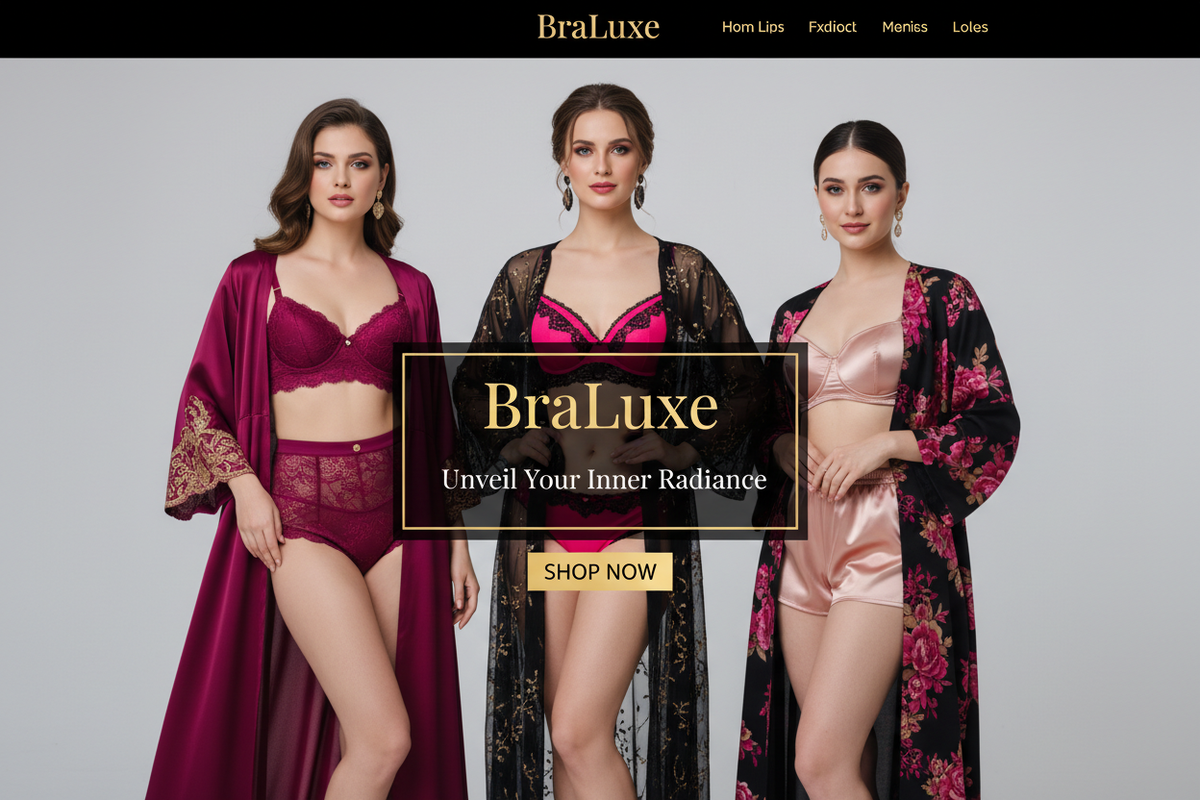 BraLuxe Homepage Banner